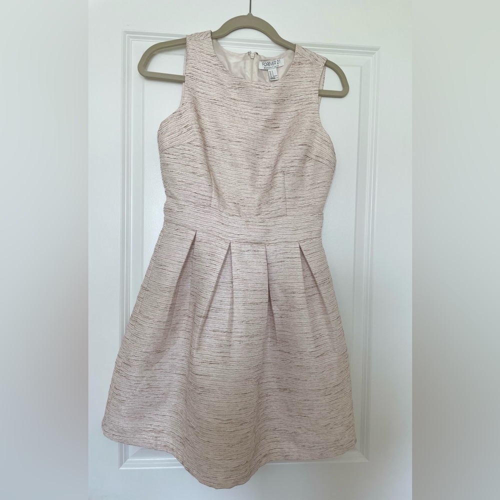 Forever 21 white/gold cocktail dress